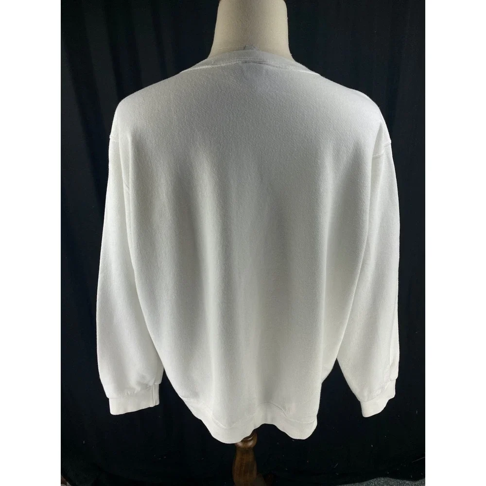 Nike Mens‎ Y2K Mini Spellout Vtg Sweatshirt XL Pullover White Side Logo Crewneck